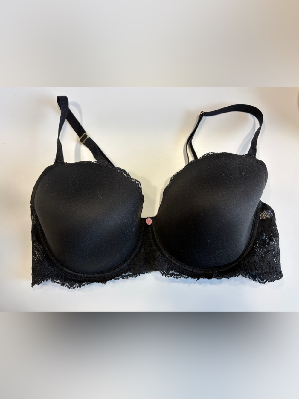 Victoria's Secret Black Lace Balconette Bra